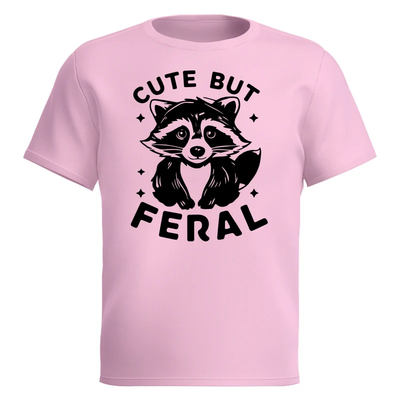 Cute But Feral Raccoon Funny Shirt For Kid - Image 9