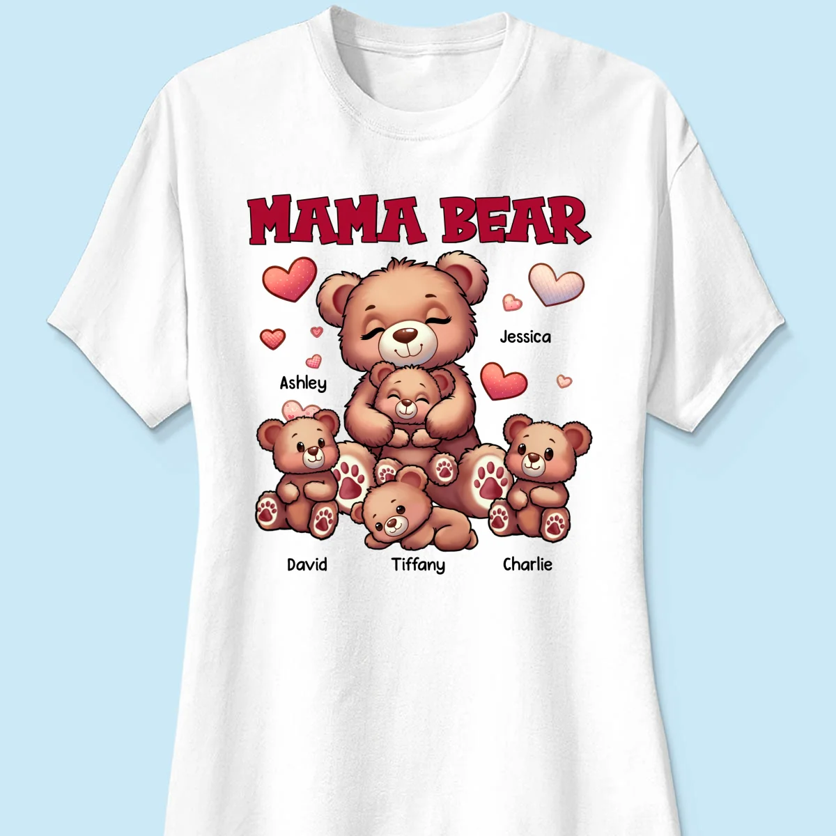 Cute Grandma Bear Mama Bear Personalized Shirt - Image 11