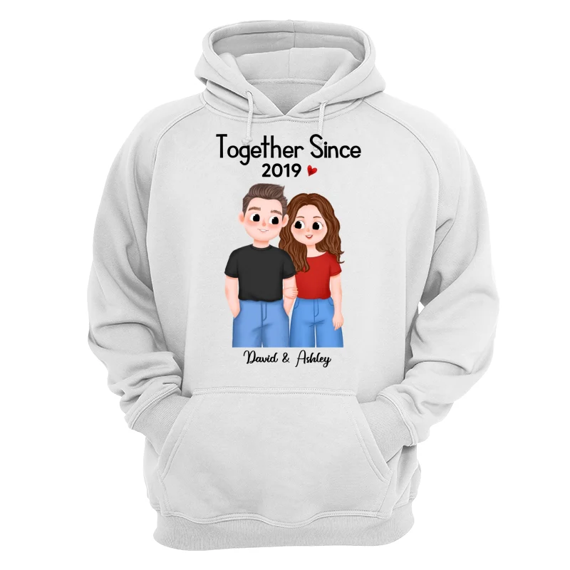 Cute Illustration Couple Together Since Gift For Him For Her Personalized Shirt - Image 13