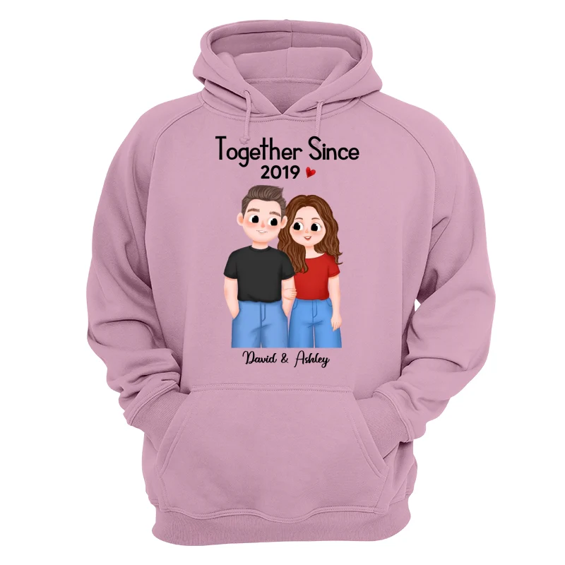 Cute Illustration Couple Together Since Gift For Him For Her Personalized Shirt - Image 15