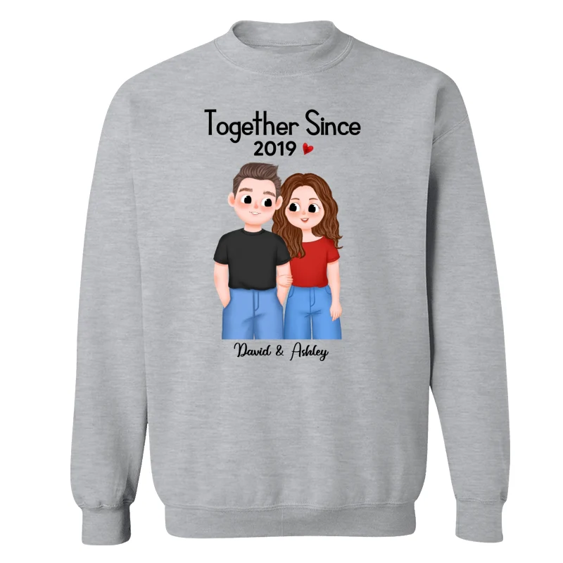 Cute Illustration Couple Together Since Gift For Him For Her Personalized Shirt - Image 18