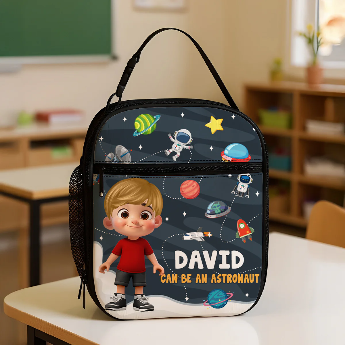 Cute Kid Can Be A Nurse, Astronaut, Firefighter, Teacher, Police,... Future Job Personalized Insulated Kid Lunch Bag, Back To School gift - Image 3