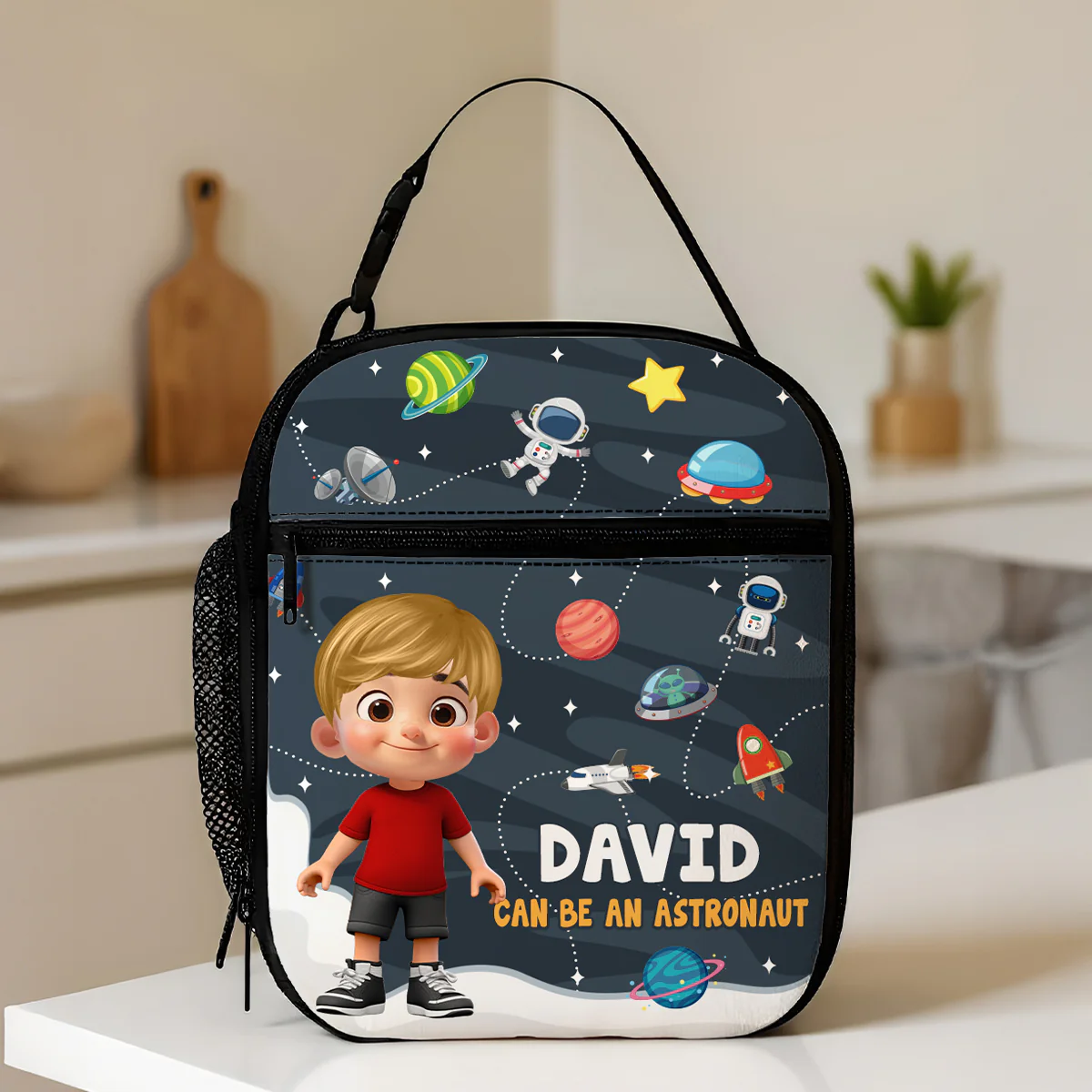 Cute Kid Can Be A Nurse, Astronaut, Firefighter, Teacher, Police,... Future Job Personalized Insulated Kid Lunch Bag, Back To School gift - Image 6