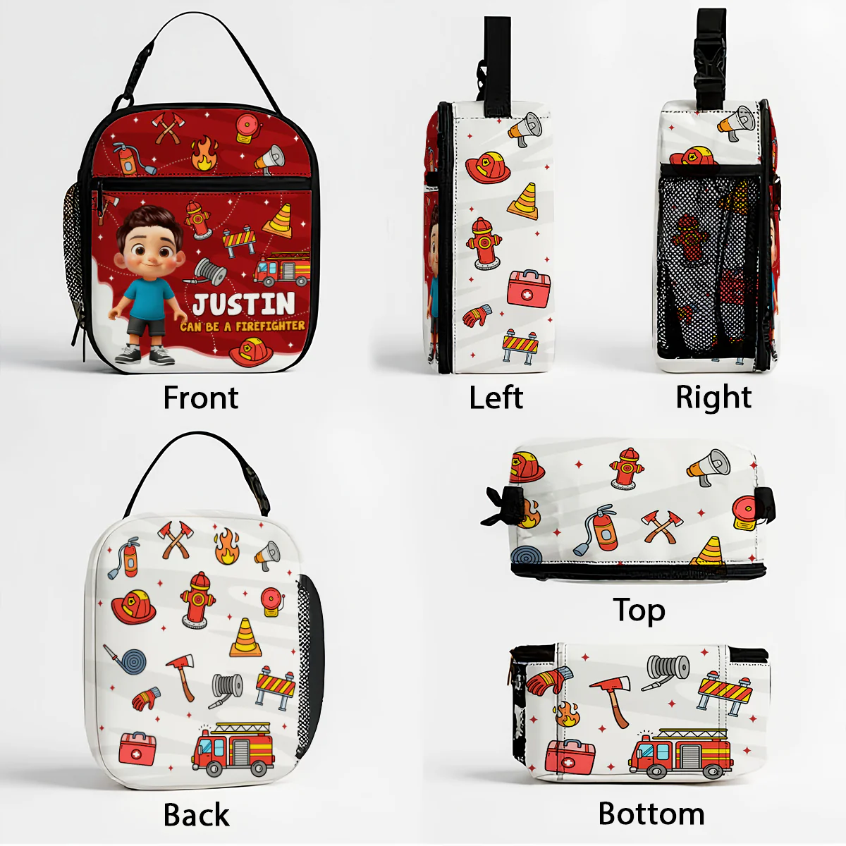 Cute Kid Can Be A Nurse, Astronaut, Firefighter, Teacher, Police,... Future Job Personalized Insulated Kid Lunch Bag, Back To School gift - Image 7