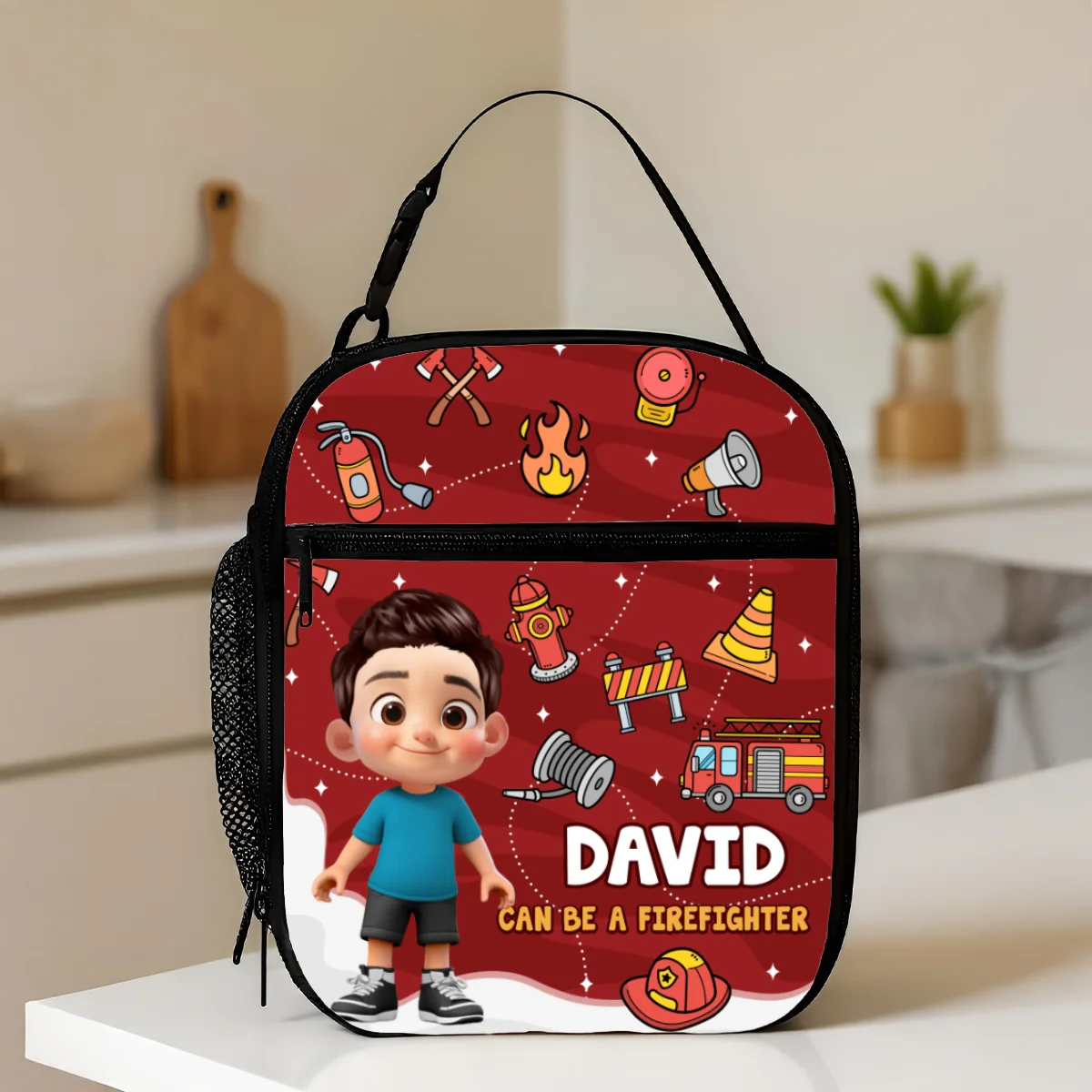 Cute Kid Can Be A Nurse, Astronaut, Firefighter, Teacher, Police,... Future Job Personalized Insulated Kid Lunch Bag, Back To School gift - Image 9