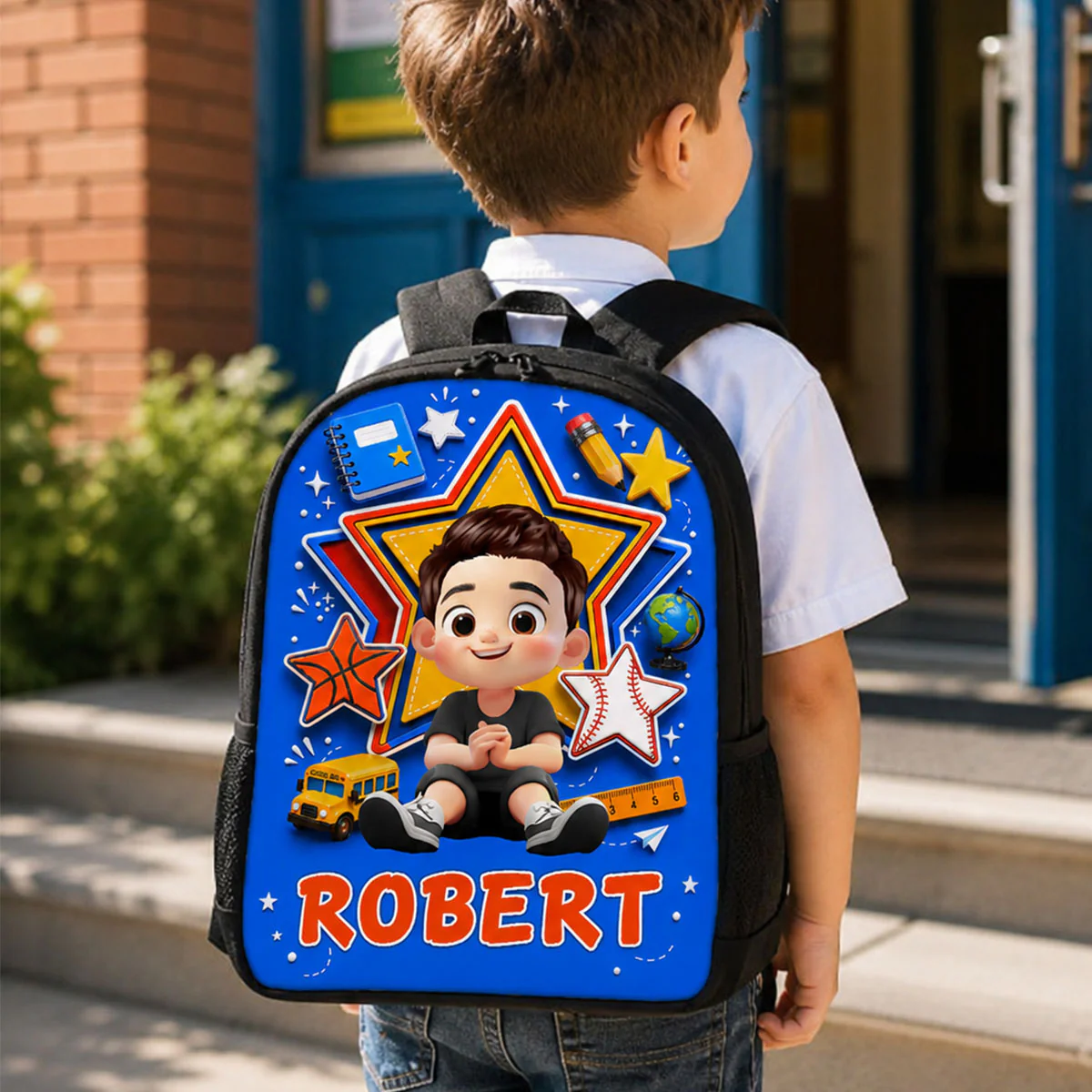 Cute Little Boy Custom Grade - Personalized Backpack - Back To School Gift For Kids, Sons, Grandson - Image 10