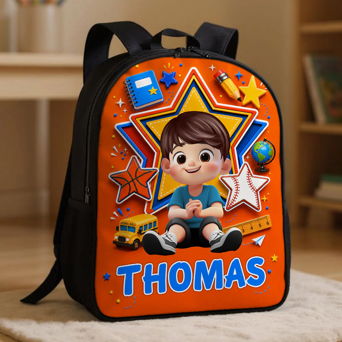 Cute Little Boy Custom Grade - Personalized Backpack - Back To School Gift For Kids, Sons, Grandson - Image 8