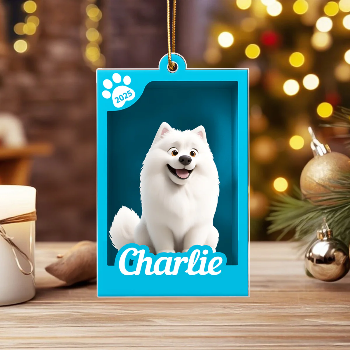 Cute Pet In Toy Box - Personalized Acrylic Ornament - Christmas Gift For Dog Cat Lovers - Image 8
