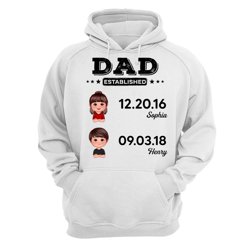 Dad Established Doll Kids Gift For Dad Personalized Shirt - Image 13