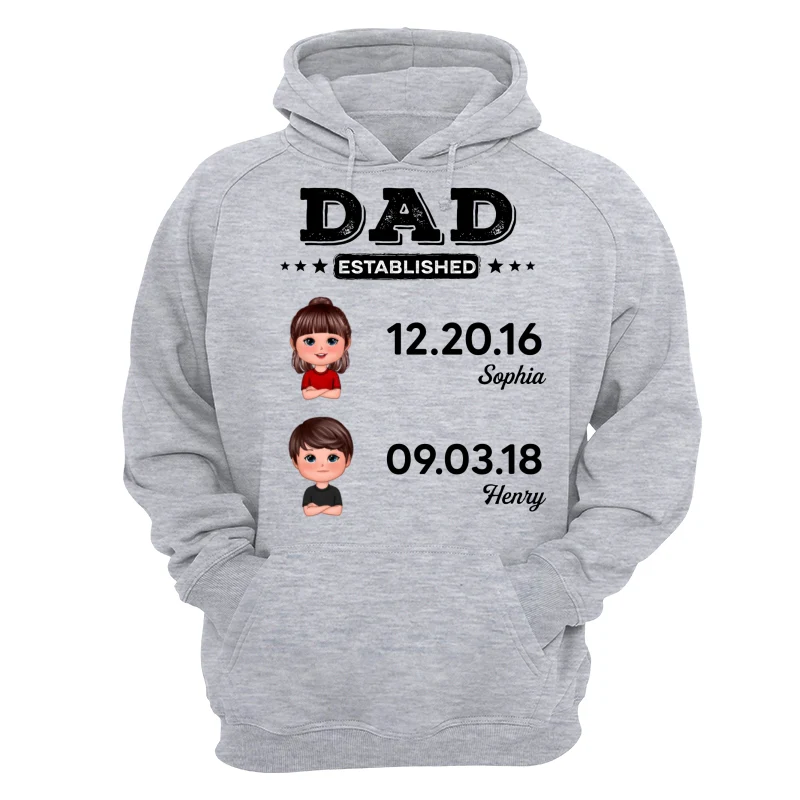 Dad Established Doll Kids Gift For Dad Personalized Shirt - Image 14