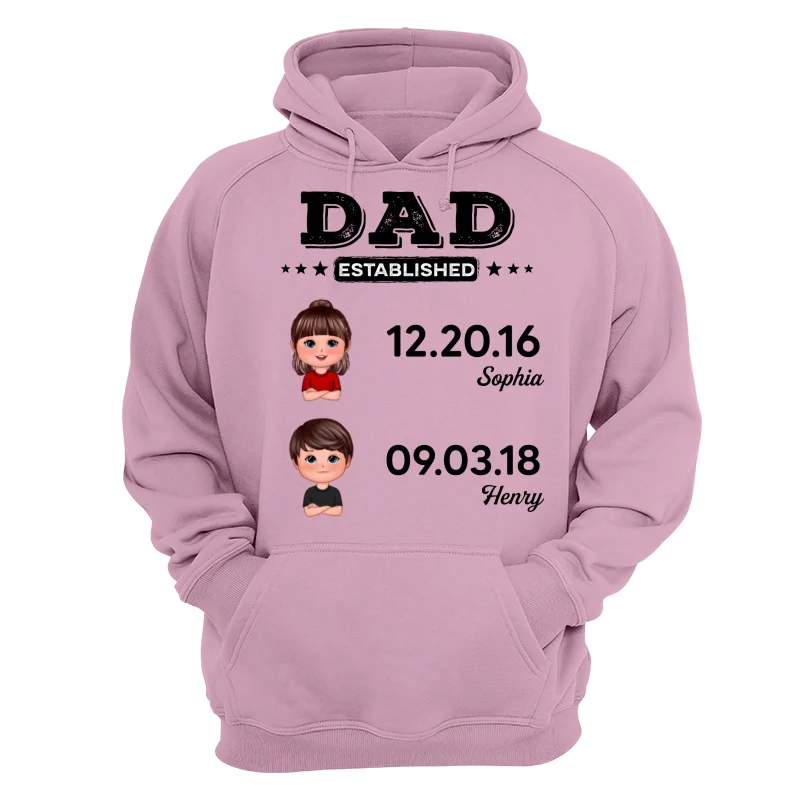 Dad Established Doll Kids Gift For Dad Personalized Shirt - Image 15