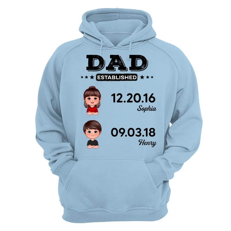 Dad Established Doll Kids Gift For Dad Personalized Shirt - Image 16