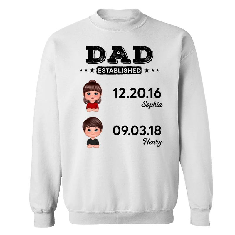 Dad Established Doll Kids Gift For Dad Personalized Shirt - Image 17