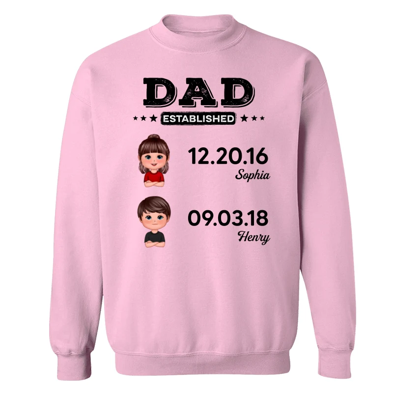 Dad Established Doll Kids Gift For Dad Personalized Shirt - Image 19