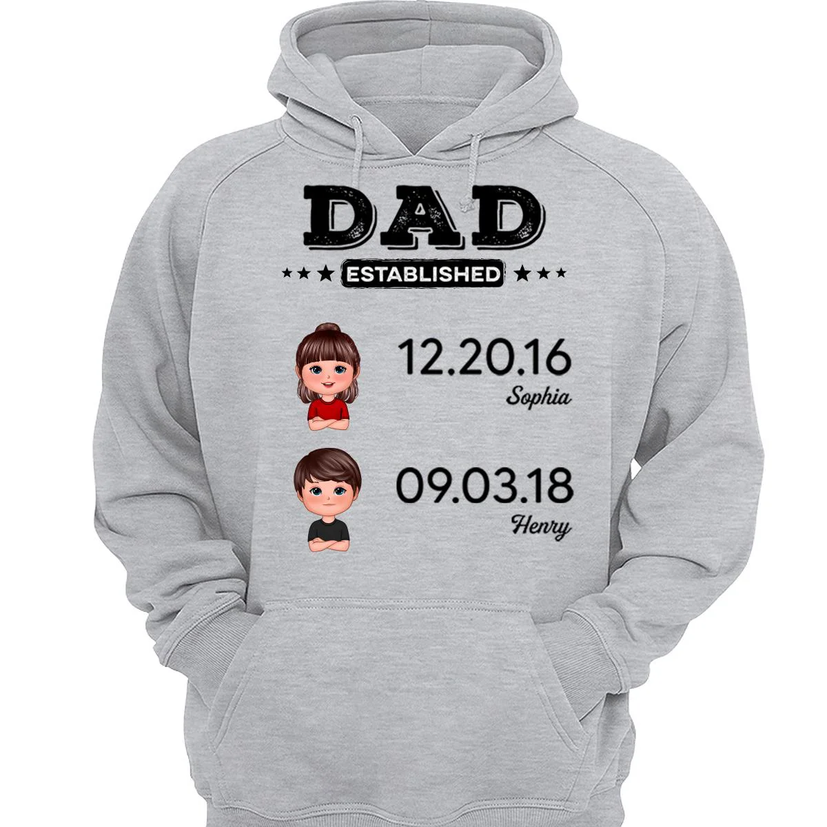 Dad Established Doll Kids Gift For Dad Personalized Shirt - Image 3