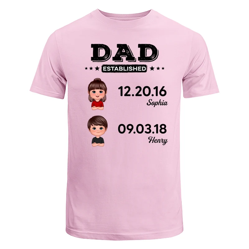 Dad Established Doll Kids Gift For Dad Personalized Shirt - Image 7
