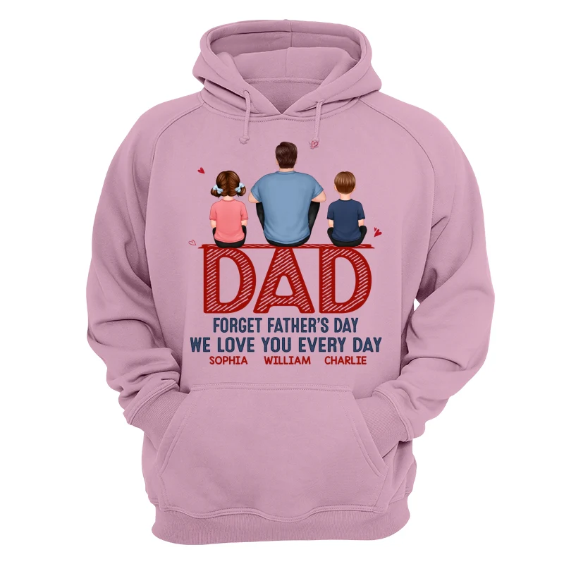 Dad Forget Father‘s Day Family Back View Personalized Shirt - Image 15
