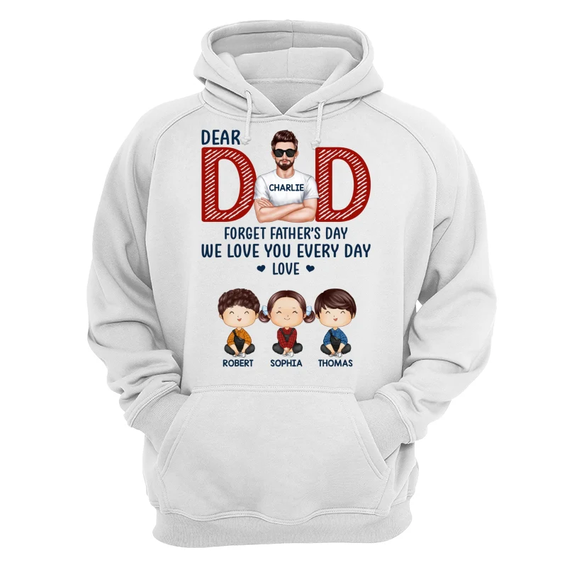 Dad Forget Father‘s Day Watercolor Cute Kids Personalized Shirt - Image 13