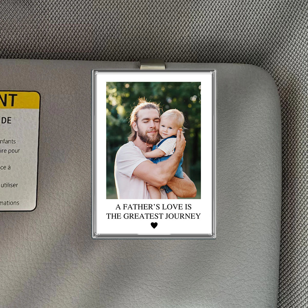 Dad Gifts Custom Photo Car Visor Clip Personalized Father's Day Gift for Him, Unique Gift for Dad from Son, Daughter, Wife, Sentimental Keepsake - Image 6