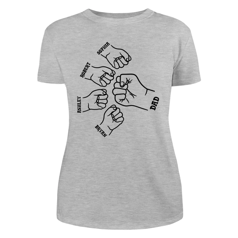 Dad Grandpa And Kids Hands Outline Personalized Shirt - Image 10