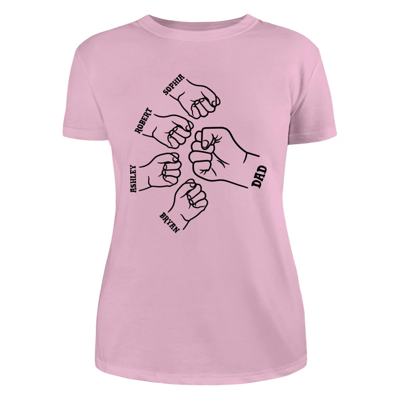 Dad Grandpa And Kids Hands Outline Personalized Shirt - Image 11