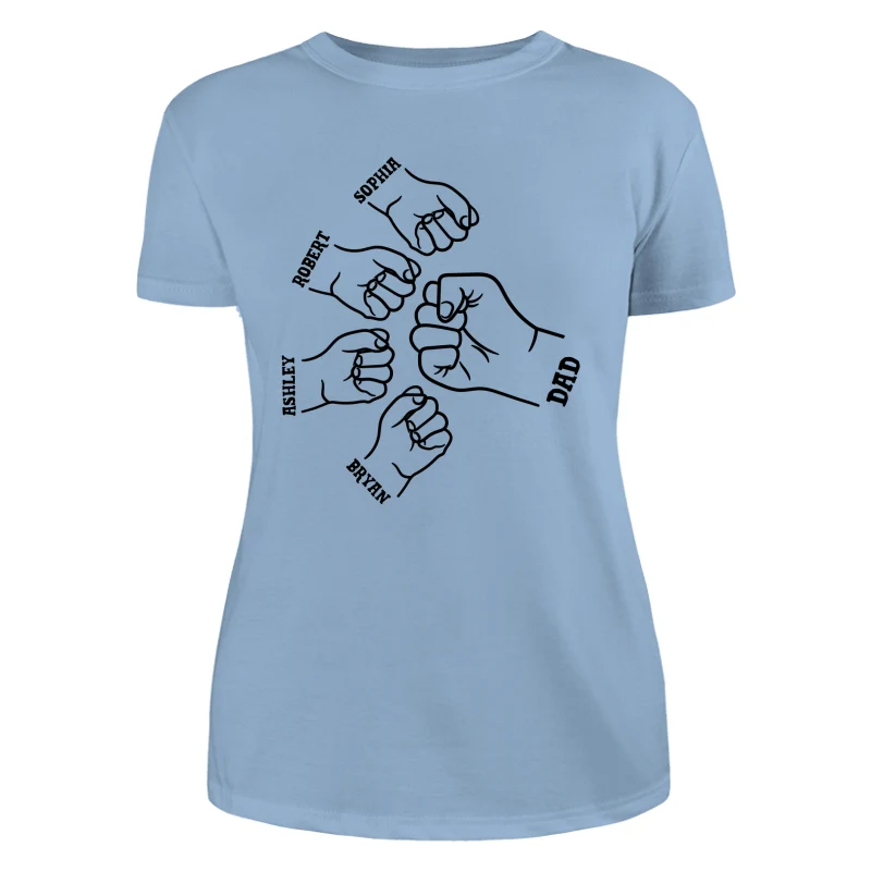 Dad Grandpa And Kids Hands Outline Personalized Shirt - Image 12