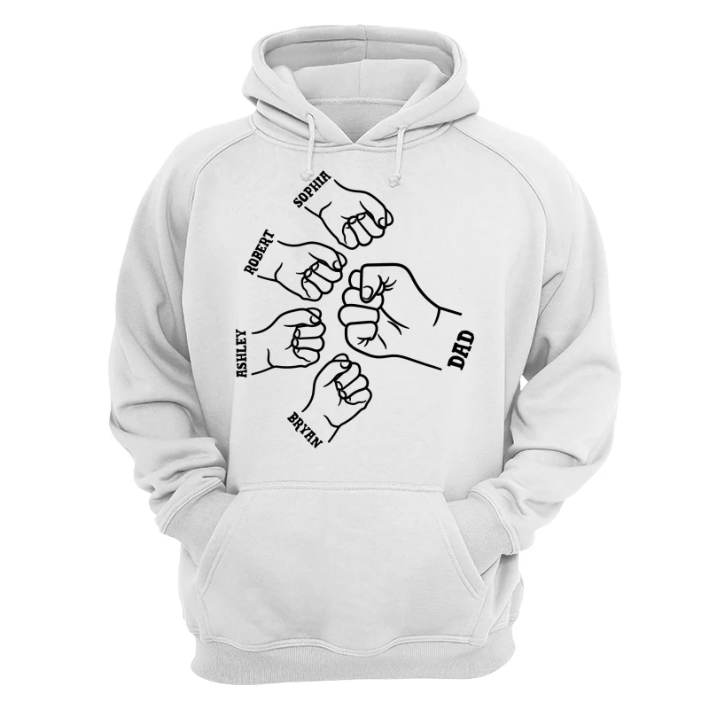 Dad Grandpa And Kids Hands Outline Personalized Shirt - Image 13