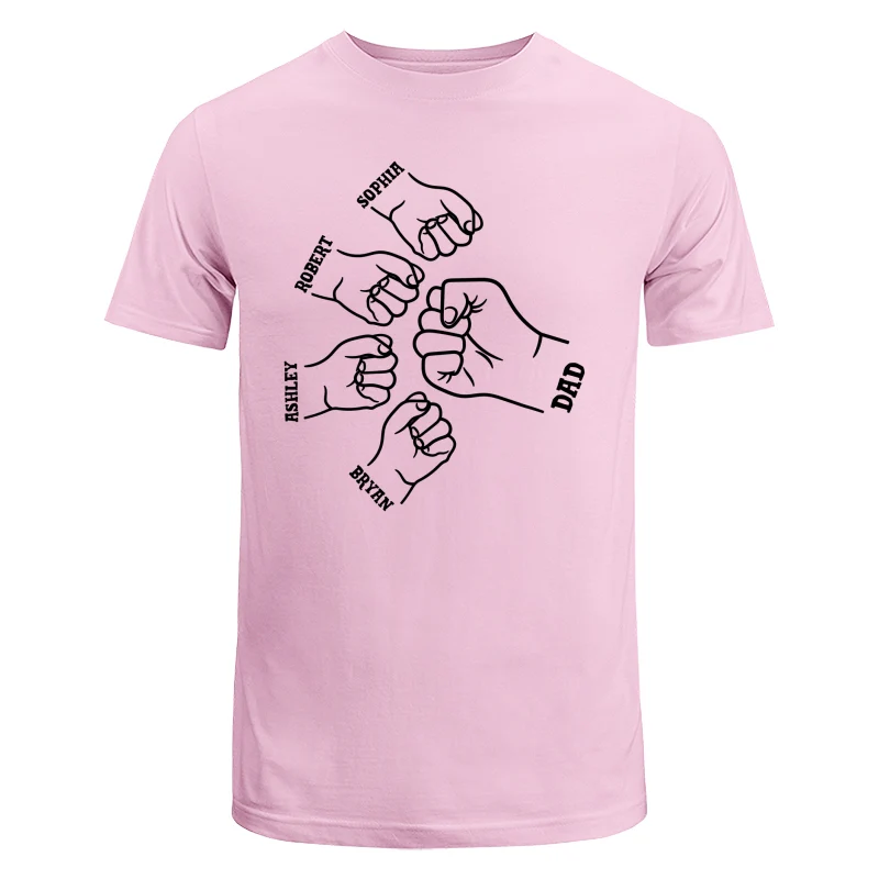 Dad Grandpa And Kids Hands Outline Personalized Shirt - Image 7