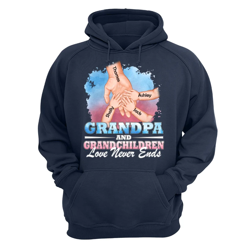 Dad Grandpa Kids Holding Hands Personalized Shirt - Image 12