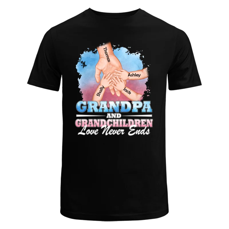 Dad Grandpa Kids Holding Hands Personalized Shirt - Image 5