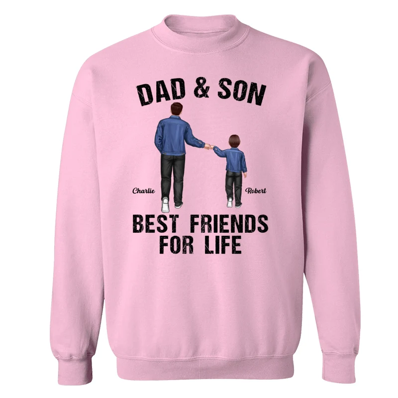 Dad Grandpa Kids Punch Hands Best Friends For Life Personalized Shirt - Image 19