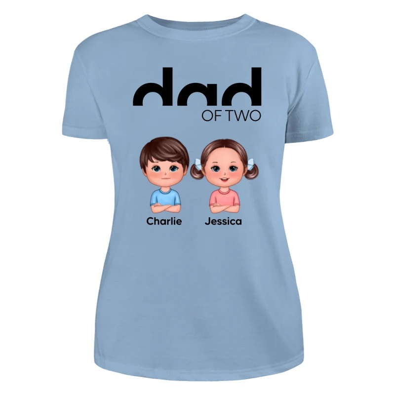 Dad Of Number Of Kids Doll Kids Personalized Shirt - Image 12
