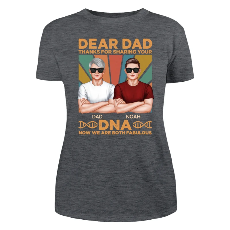 Dad Thanks For Sharing Your DNA Funny Father‘s Day Gift Personalized Shirt - Image 10