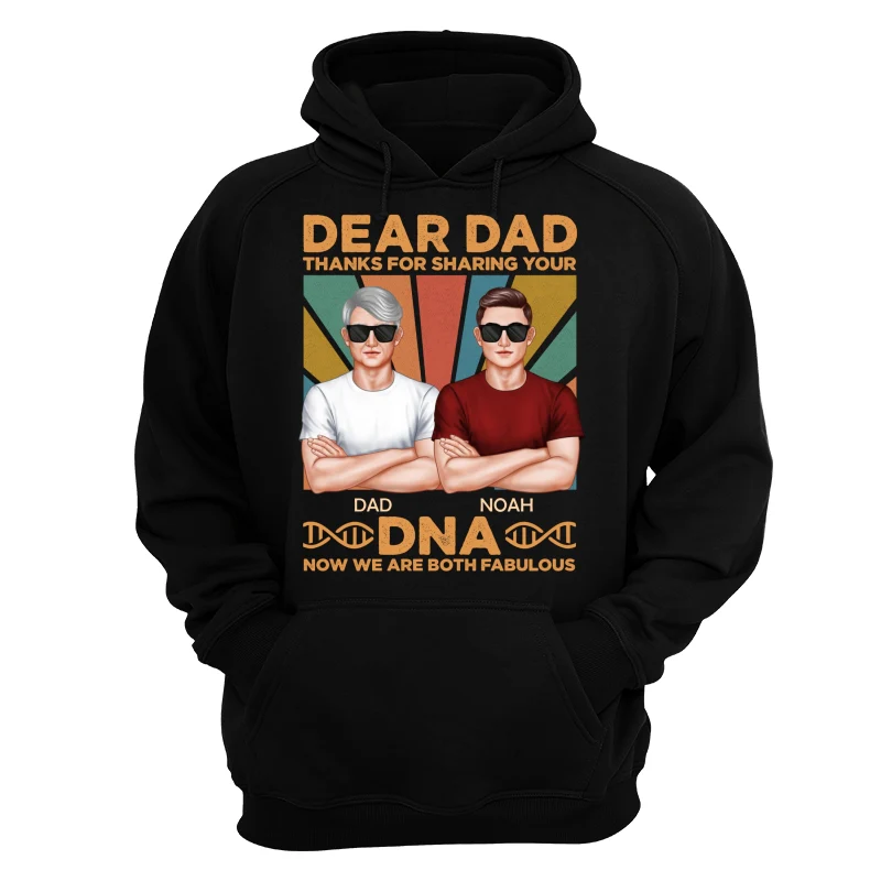 Dad Thanks For Sharing Your DNA Funny Father‘s Day Gift Personalized Shirt - Image 11