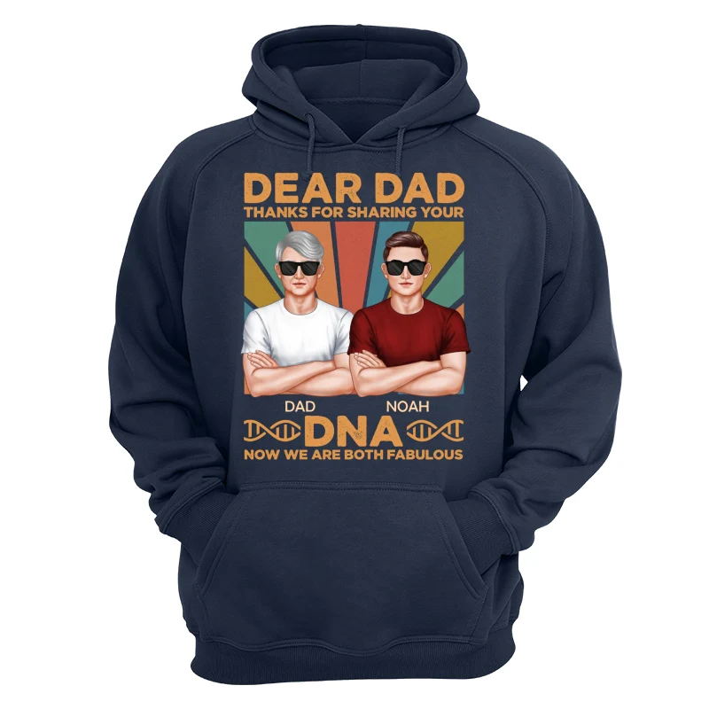 Dad Thanks For Sharing Your DNA Funny Father‘s Day Gift Personalized Shirt - Image 12