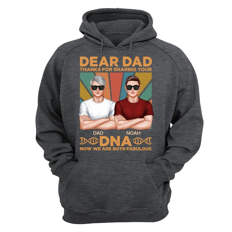 Dad Thanks For Sharing Your DNA Funny Father‘s Day Gift Personalized Shirt - Image 13