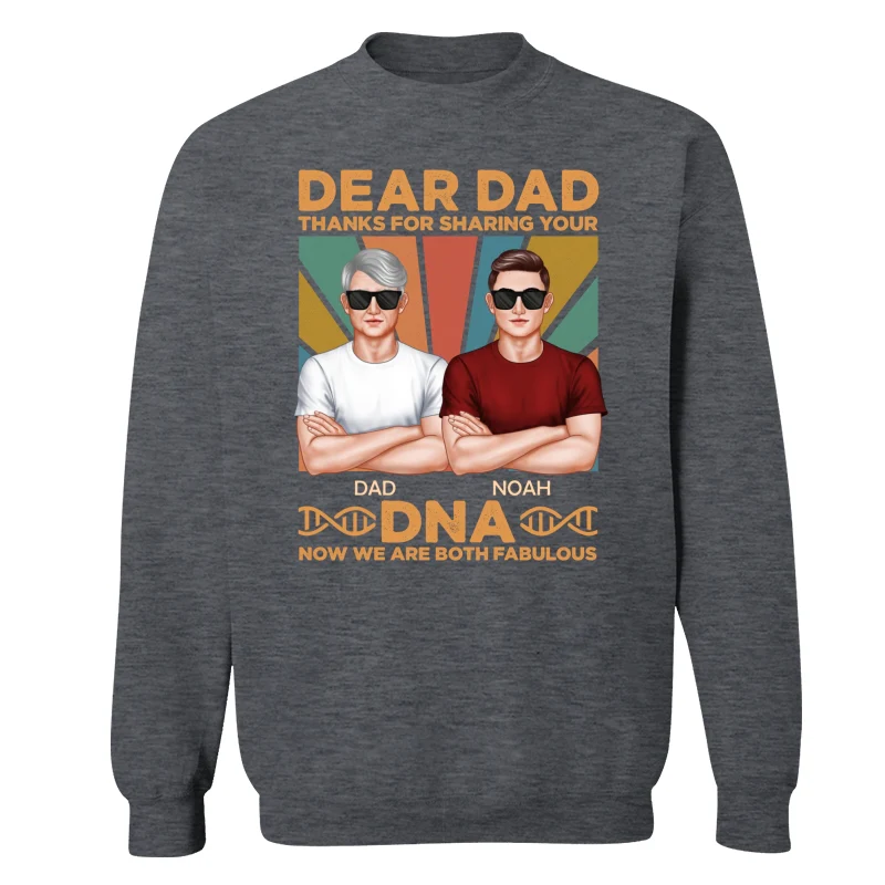 Dad Thanks For Sharing Your DNA Funny Father‘s Day Gift Personalized Shirt - Image 16