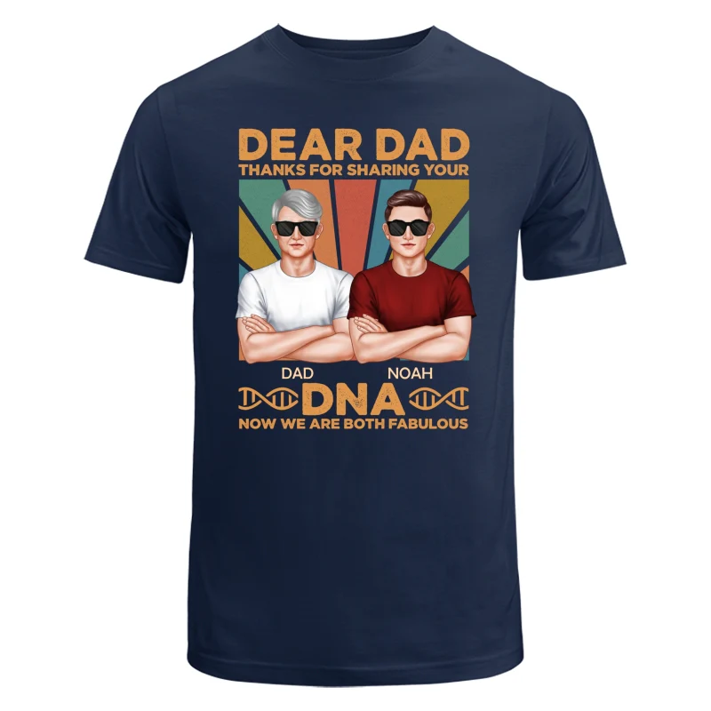 Dad Thanks For Sharing Your DNA Funny Father‘s Day Gift Personalized Shirt - Image 6
