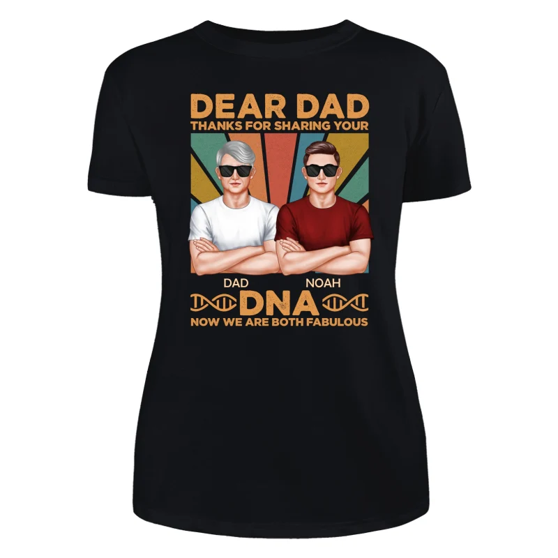 Dad Thanks For Sharing Your DNA Funny Father‘s Day Gift Personalized Shirt - Image 8