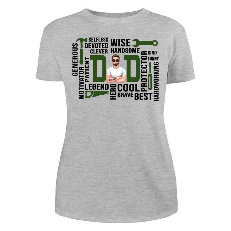 Dad The Man The Legend Definition Word Art Cool Gift For Dad Personalized Shirt - Image 12