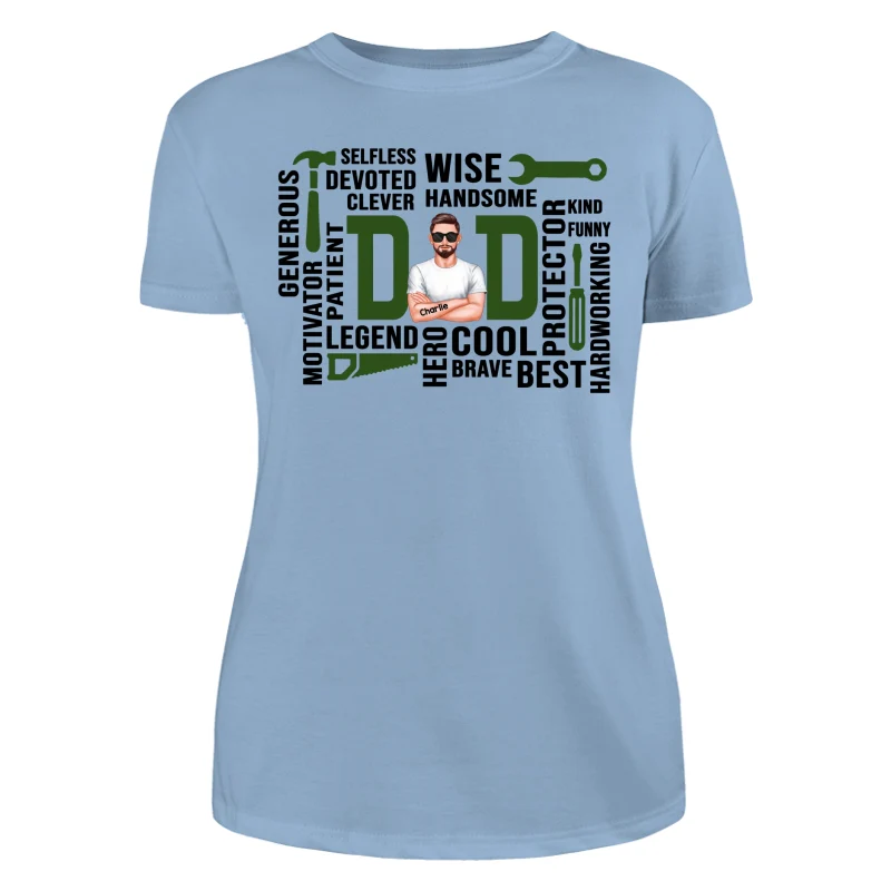Dad The Man The Legend Definition Word Art Cool Gift For Dad Personalized Shirt - Image 13