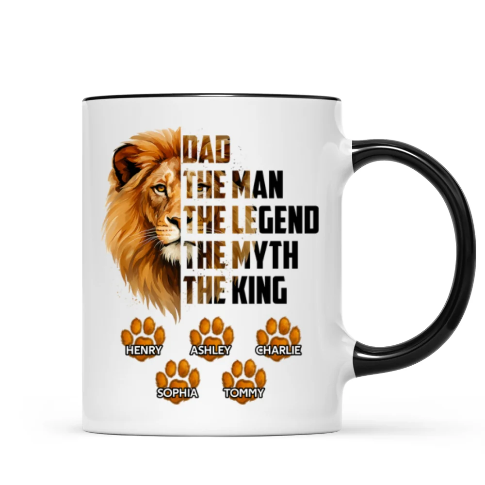 Dad The Man The Legend The Myth The King Personalized Mug, Father's Day Gift for Dad - Image 8