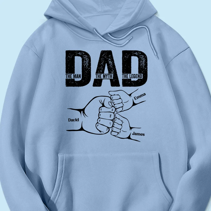 Dad The Man The Myth The Legend Fist Bump Personalized Shirt - Image 19