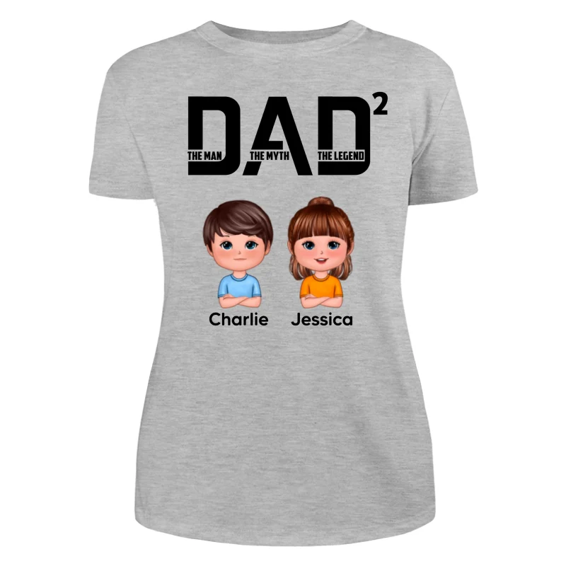 DAD The Man The Myth The Legend Number Doll Kids Personalized Shirt - Image 10
