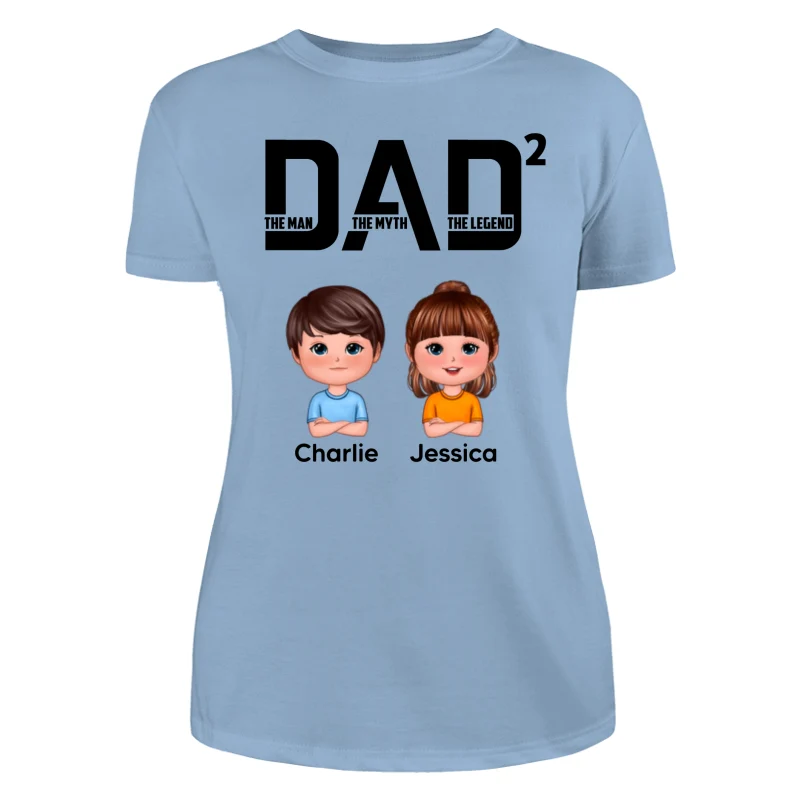 DAD The Man The Myth The Legend Number Doll Kids Personalized Shirt - Image 12