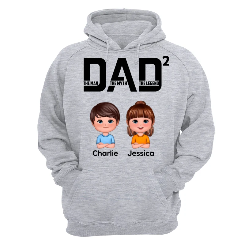 DAD The Man The Myth The Legend Number Doll Kids Personalized Shirt - Image 14