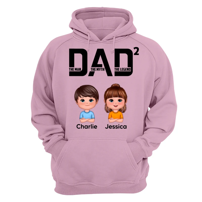 DAD The Man The Myth The Legend Number Doll Kids Personalized Shirt - Image 15