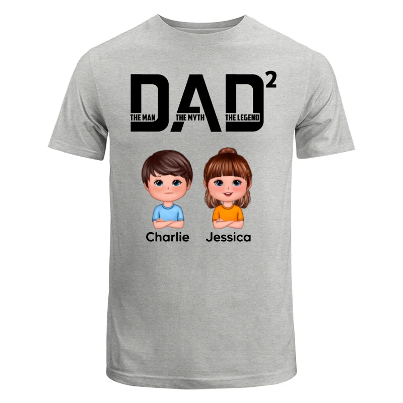 DAD The Man The Myth The Legend Number Doll Kids Personalized Shirt - Image 6