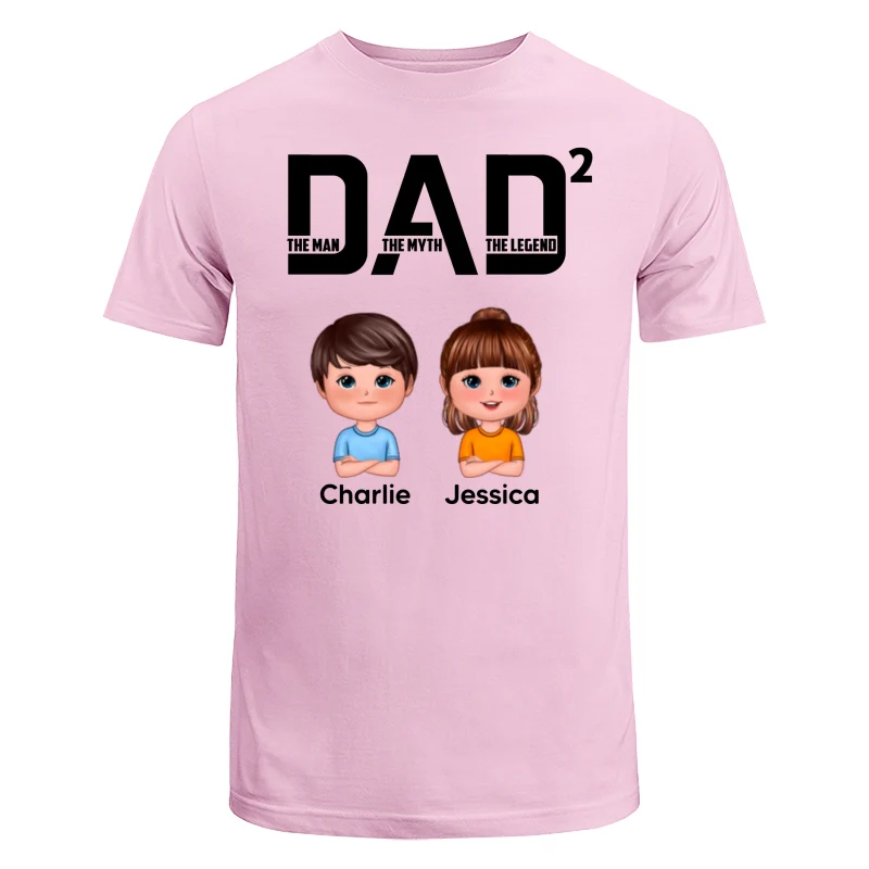 DAD The Man The Myth The Legend Number Doll Kids Personalized Shirt - Image 7