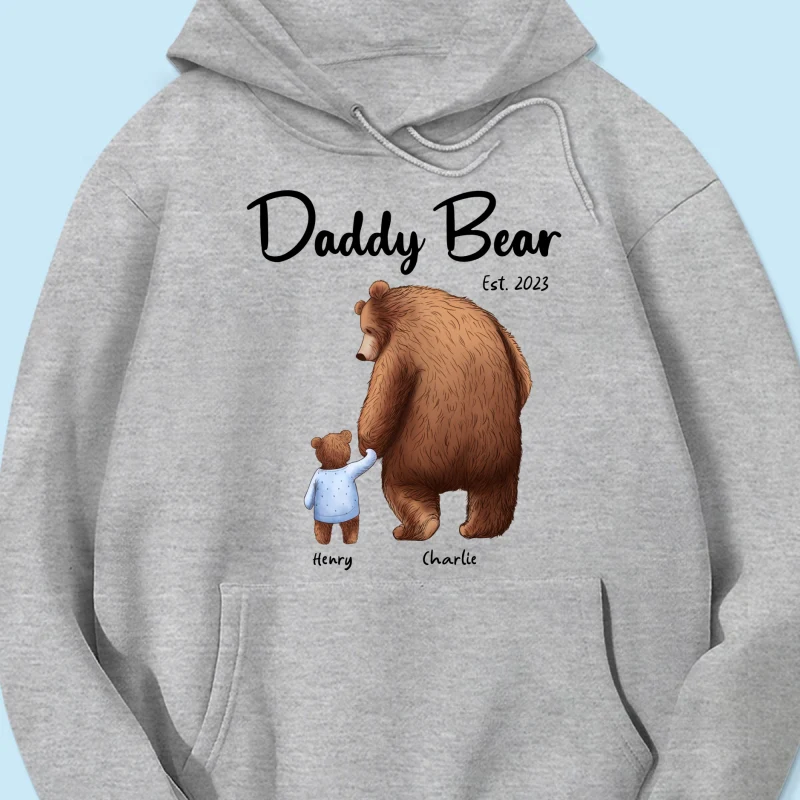 Daddy Bear Est. Papa Bear Father‘s Day Gift For Husband Dad Grandpa Personalized Shirt - Image 15
